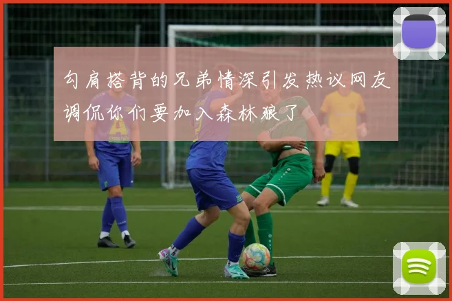 勾肩搭背的兄弟情深引发热议网友调侃你们要加入森林狼了